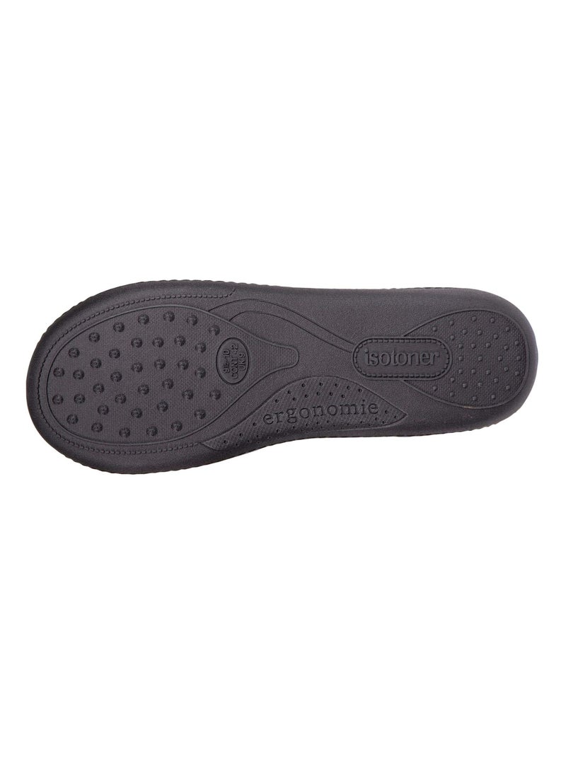 Zapatillas chinelas ultracómoda, con suela con memoria de hombre Isotoner Gris azul - Kiabi