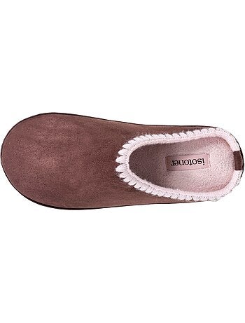 Zapatillas chinelas con tacón de cuña de 3,5 cm, muy cómodo mujer Isotoner