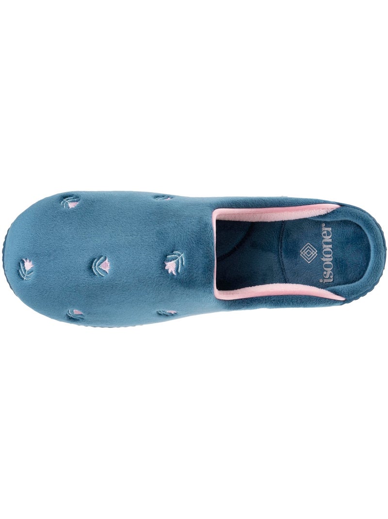 Zapatillas chinelas ultracómoda y ligera, espuma con mujer Isotoner Azul petróleo - Kiabi