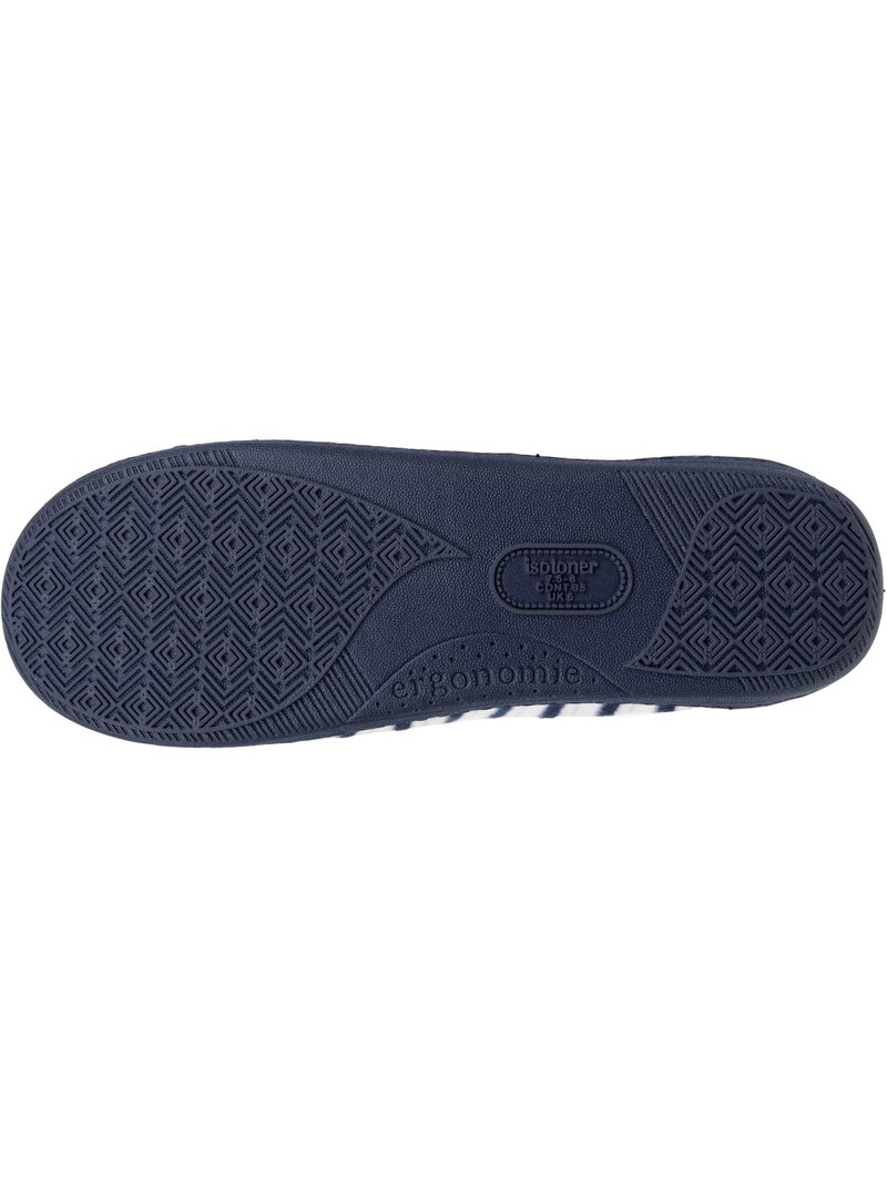 Zapatillas chinelas ultracómoda y ligera, espuma con mujer Isotoner Blanco Multicolor Azul - Kiabi