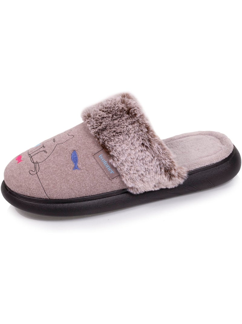Zapatillas chinelas ultracómoda y ligera (tecnología mujer Isotoner Marrón claro - Kiabi