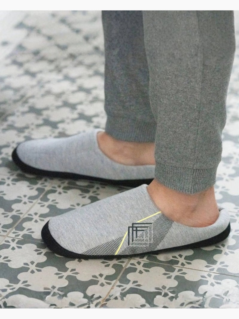 Zapatillas chinelas ultracómodas, con empuñaduras hombre Isotoner Gris jaspeado - Kiabi