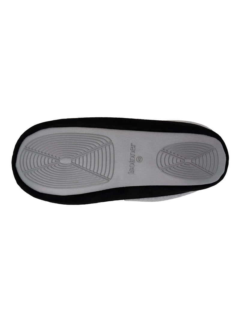 Zapatillas chinelas ultracómodas, con empuñaduras hombre Isotoner Gris jaspeado - Kiabi