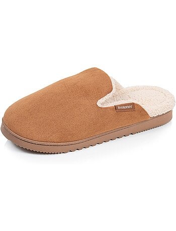 Zapatillas chinelas ultracómodas, de ante sintético, con hombre isotoner