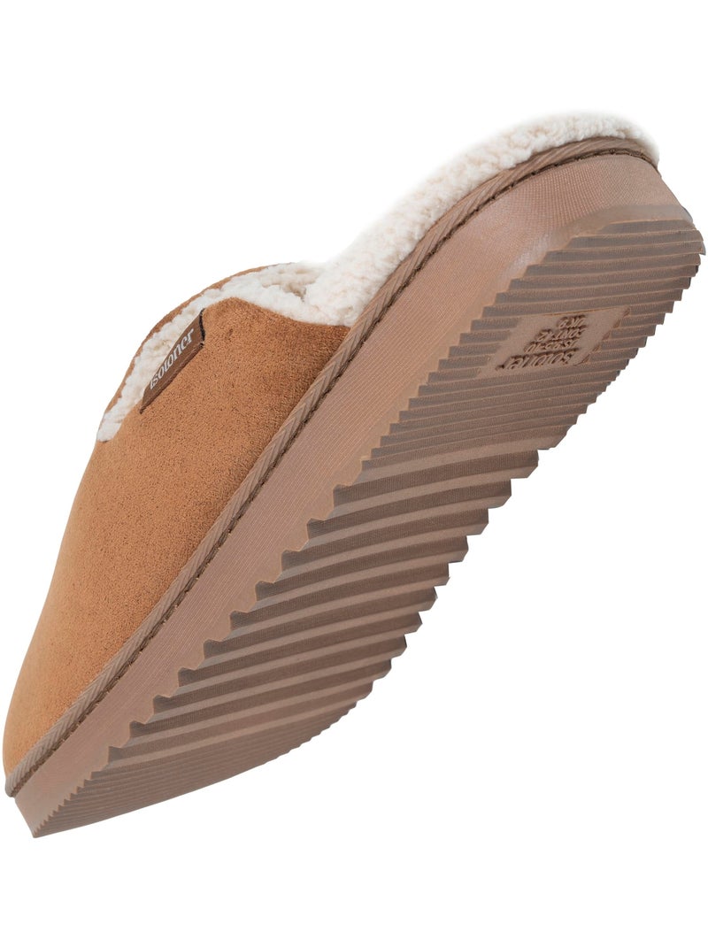 Zapatillas chinelas ultracómodas, de ante sintético, con hombre isotoner Camel - Kiabi