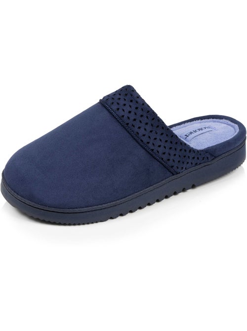Zapatillas chinelas ultracómodas, de ante sintético, con mujer Isotoner - Kiabi Zapatillas chinelas ultracómodas, de ante sintético, con mujer Isotoner - Kiabi