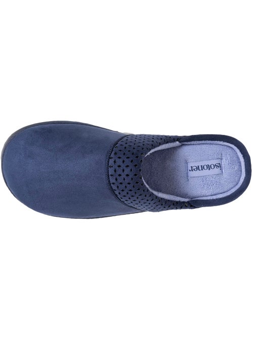 Zapatillas chinelas ultracómodas, de ante sintético, con mujer Isotoner - Kiabi Zapatillas chinelas ultracómodas, de ante sintético, con mujer Isotoner - Kiabi