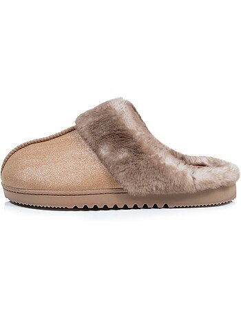 Zapatillas chinelas ultracómodas, de ante sintético, con mujer isotoner