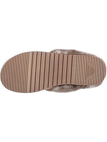 Zapatillas chinelas ultracómodas, de ante sintético, con mujer isotoner