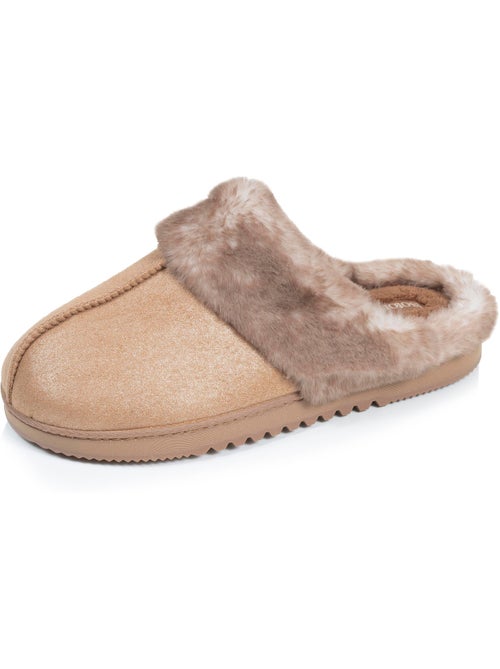 Zapatillas chinelas ultracómodas, de ante sintético, con mujer isotoner - Kiabi