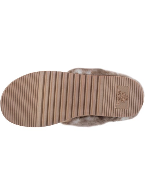Zapatillas chinelas ultracómodas, de ante sintético, con mujer isotoner - Kiabi