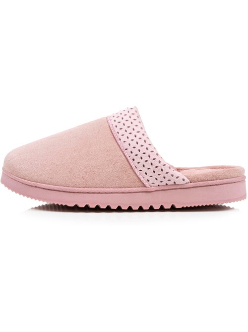 Zapatillas chinelas ultracómodas, de ante sintético, con mujer Isotoner - Kiabi Zapatillas chinelas ultracómodas, de ante sintético, con mujer Isotoner - Kiabi