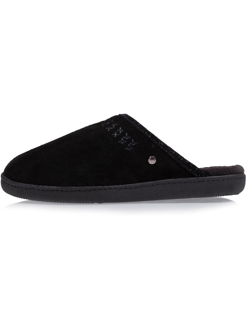Zapatillas chinelas ultracómodas y ligeras, de algodón mujer isotoner Negro - Kiabi