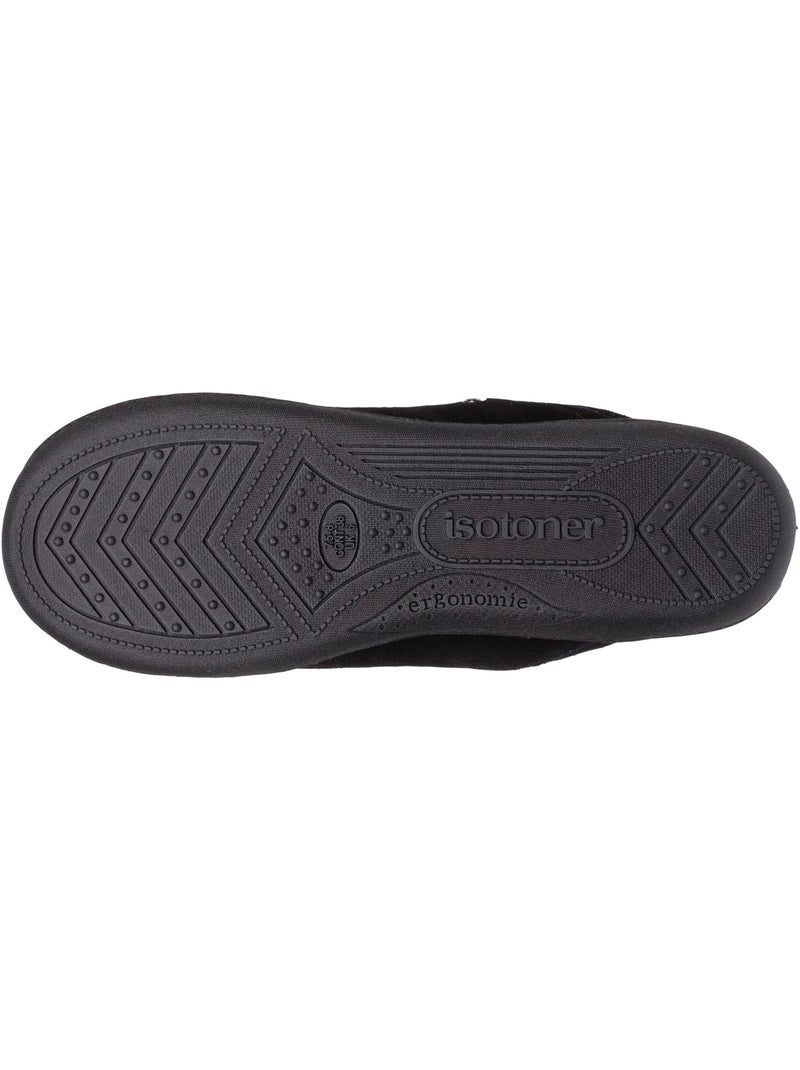 Zapatillas chinelas ultracómodas y ligeras, de algodón mujer isotoner Negro - Kiabi
