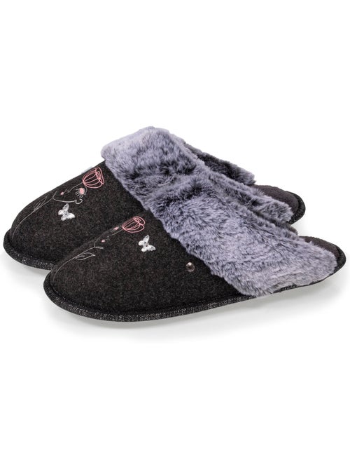 Zapatillas chinelas ultracómodo, con ribete de piel mujer isotoner - Kiabi Zapatillas chinelas ultracómodo, con ribete de piel mujer isotoner - Kiabi