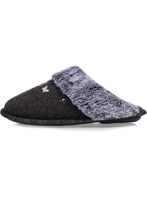 Zapatillas chinelas ultracómodo, con ribete de piel mujer isotoner - Kiabi Zapatillas chinelas ultracómodo, con ribete de piel mujer isotoner - Kiabi