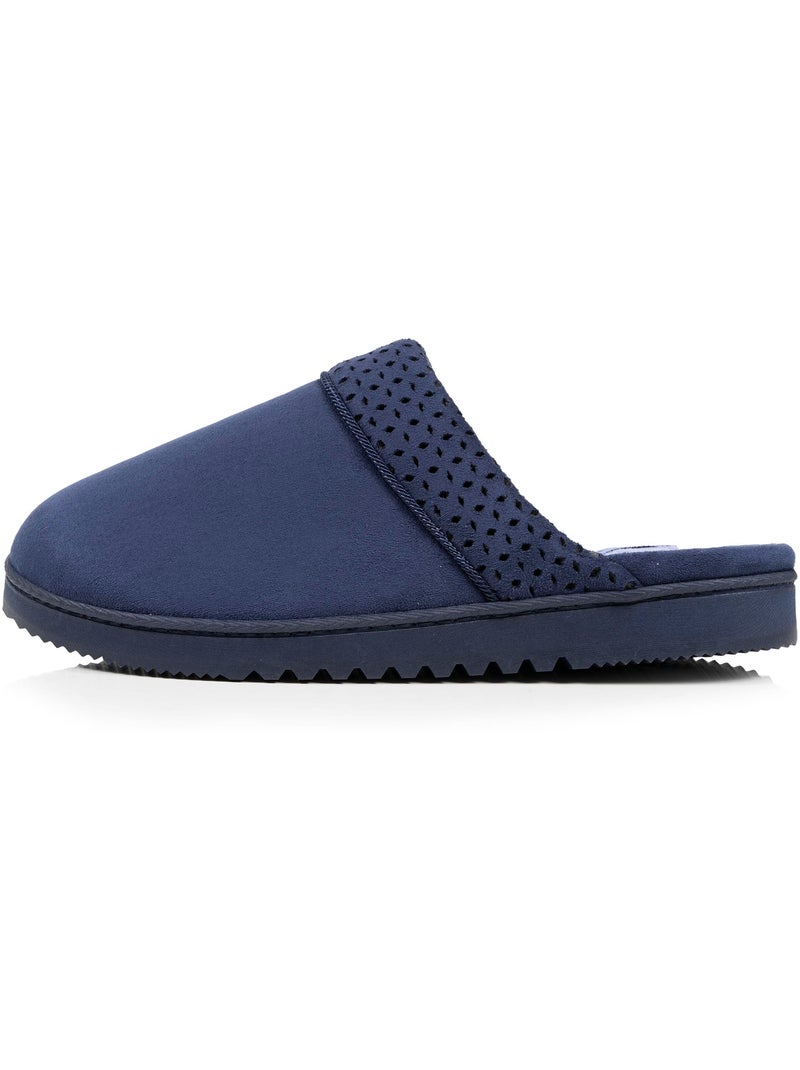 Zapatillas chinelas ultraconfortable, en ante mujer Isotoner Azul marino - Kiabi