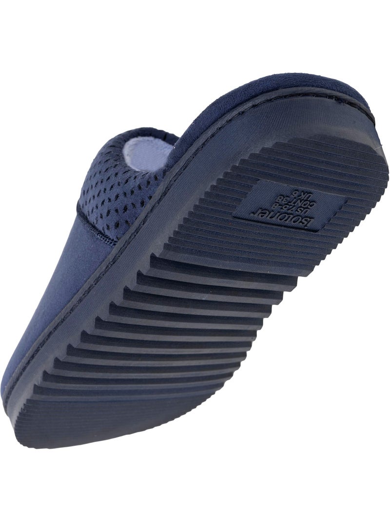 Zapatillas chinelas ultraconfortable, en ante mujer Isotoner Azul marino - Kiabi