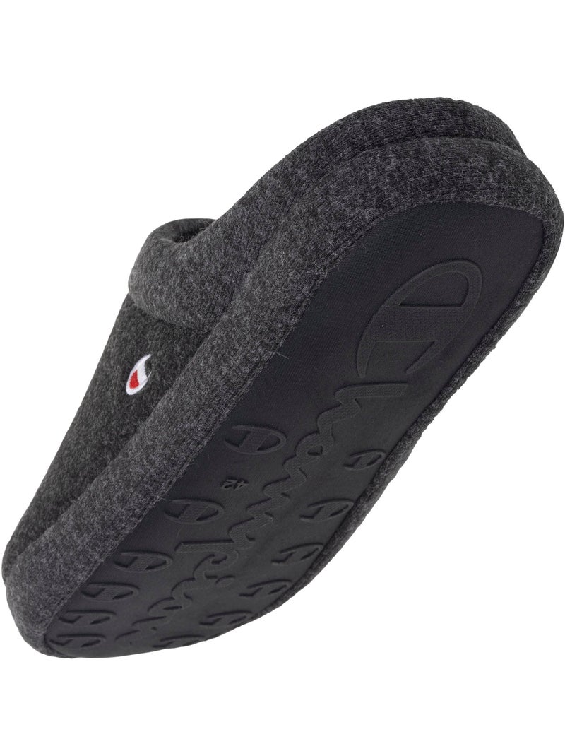 Zapatillas chinelas Zapatillas de felpa jaspeada, suaves y hombre Champion Negro - Kiabi