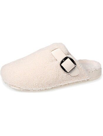 Zapatillas chinelas zuecos de confort con interior de mujer isotoner