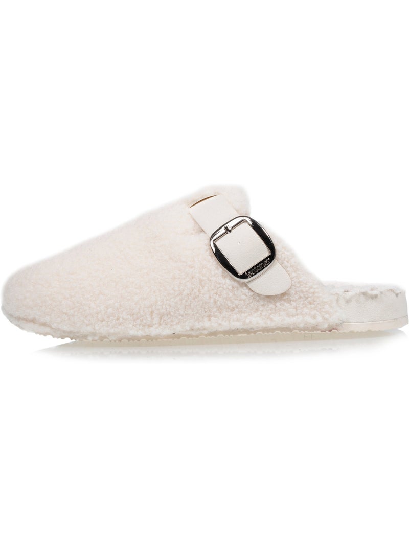 Zapatillas chinelas zuecos de confort con interior de mujer isotoner Marfil - Kiabi