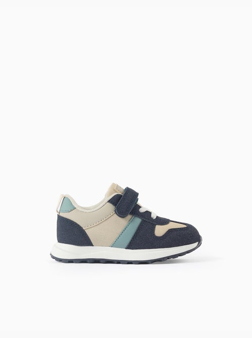 Zapatillas combinadas con tira autoadherente - Kiabi