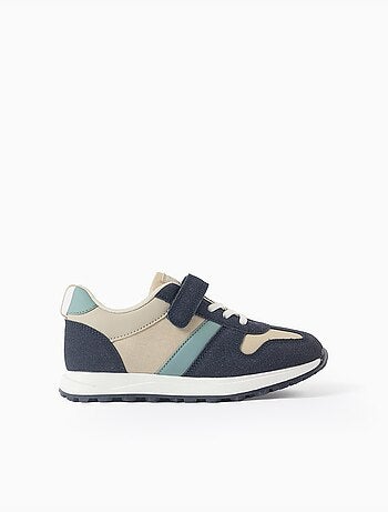 Zapatillas combinadas con tira autoadherente