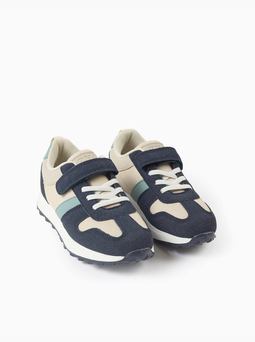 Zapatillas combinadas con tira autoadherente - Kiabi