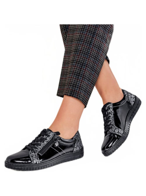Zapatillas cómodas con cordones y cremallera - Afibel - Kiabi