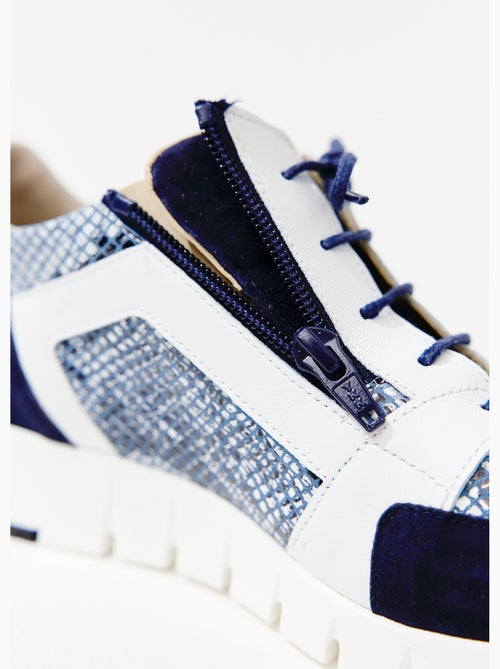 Zapatillas cómodas con cordones y cremallera - Afibel - Kiabi