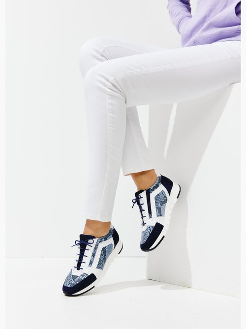 Zapatillas cómodas con cordones y cremallera - Afibel - Kiabi