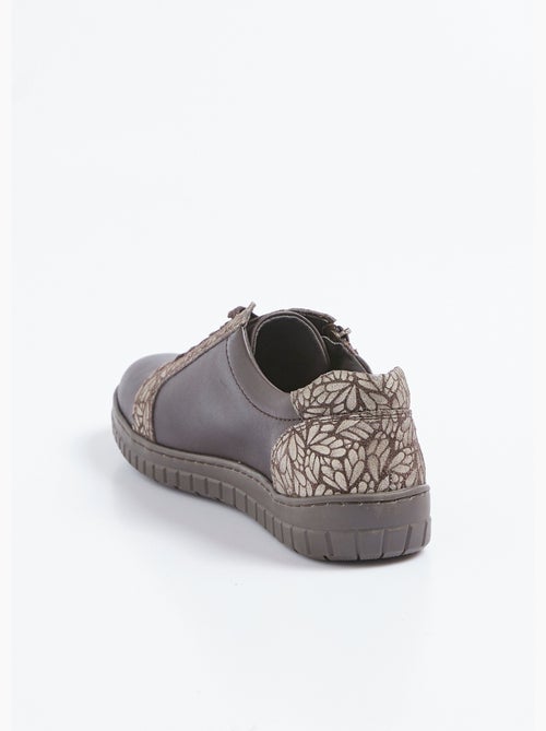 Zapatillas cómodas con cordones y cremallera - Afibel - Kiabi