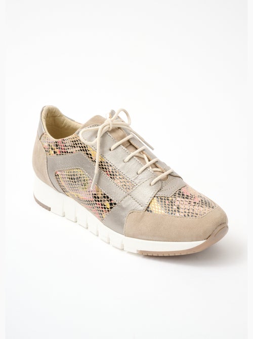 Zapatillas cómodas con cordones y cremallera - afibel - Kiabi Zapatillas cómodas con cordones y cremallera - afibel - Kiabi