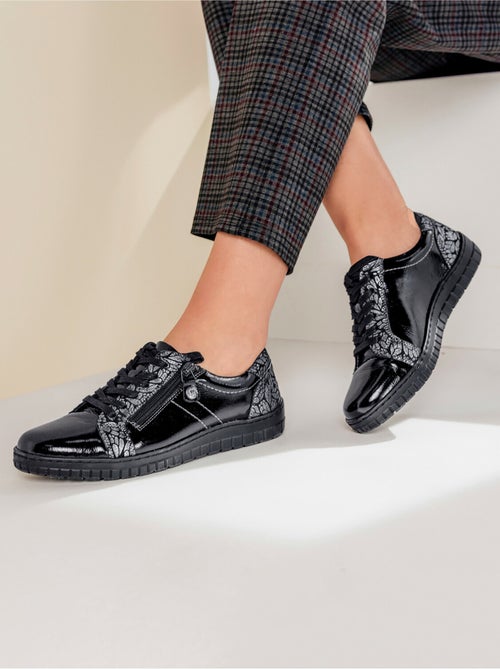 Zapatillas cómodas con cordones y cremallera - Afibel - Kiabi