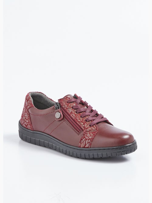 Zapatillas cómodas con cordones y cremallera - afibel - Kiabi
