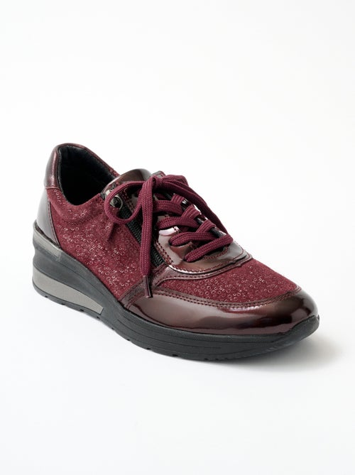 Zapatillas cómodas con cordones y cremallera - Afibel - Kiabi