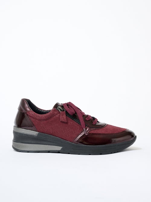 Zapatillas cómodas con cordones y cremallera - Afibel - Kiabi