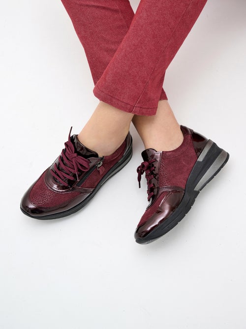 Zapatillas cómodas con cordones y cremallera - Afibel - Kiabi