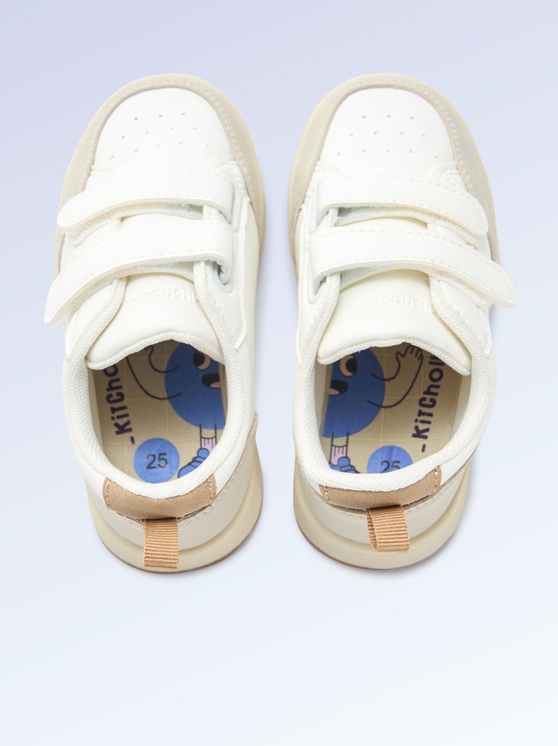 Zapatillas con cierre autoadherente - motricidad 4 'caminar' - Kitchoun Beige - Kiabi