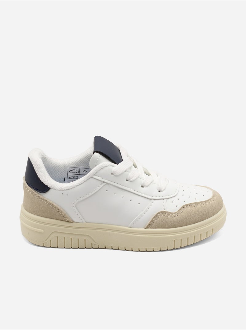 Zapatillas con cordones Blanco Azul - Kiabi