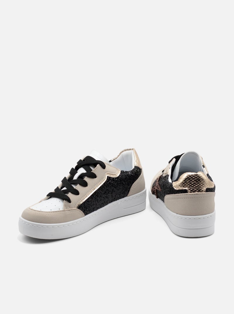 Zapatillas con cordones Blanco - Kiabi