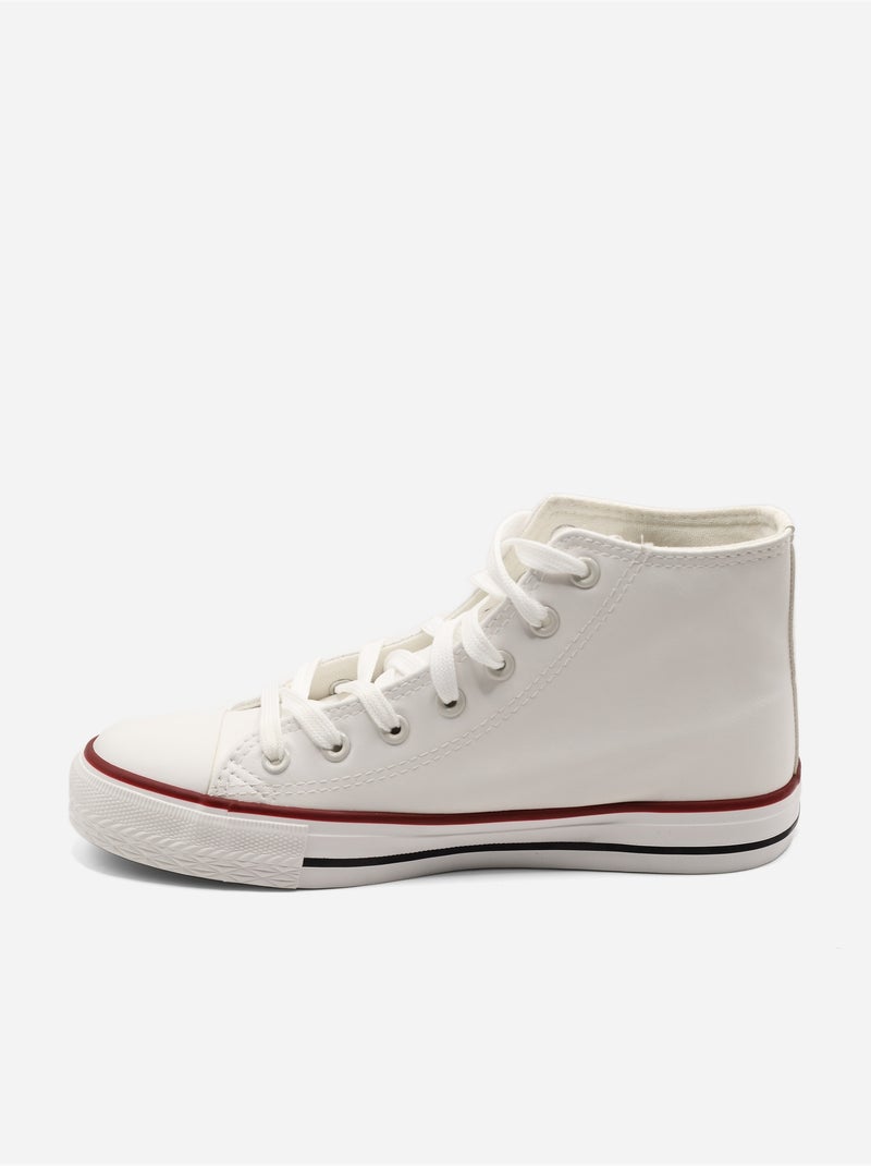 Zapatillas con cordones Blanco - Kiabi
