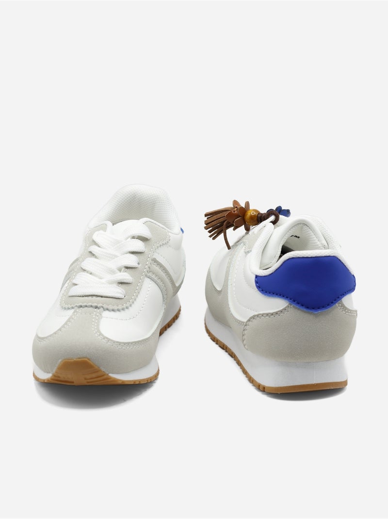 Zapatillas con cordones Blanco - Kiabi
