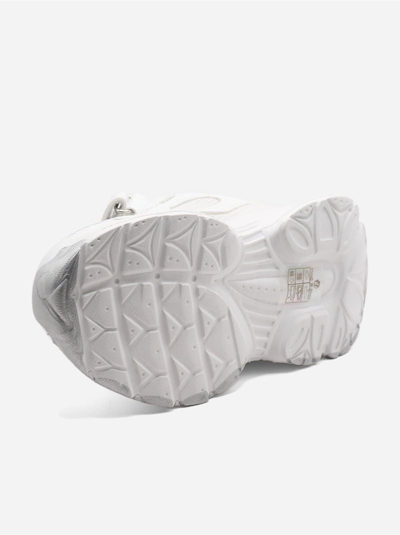Zapatillas con cordones Blanco - Kiabi