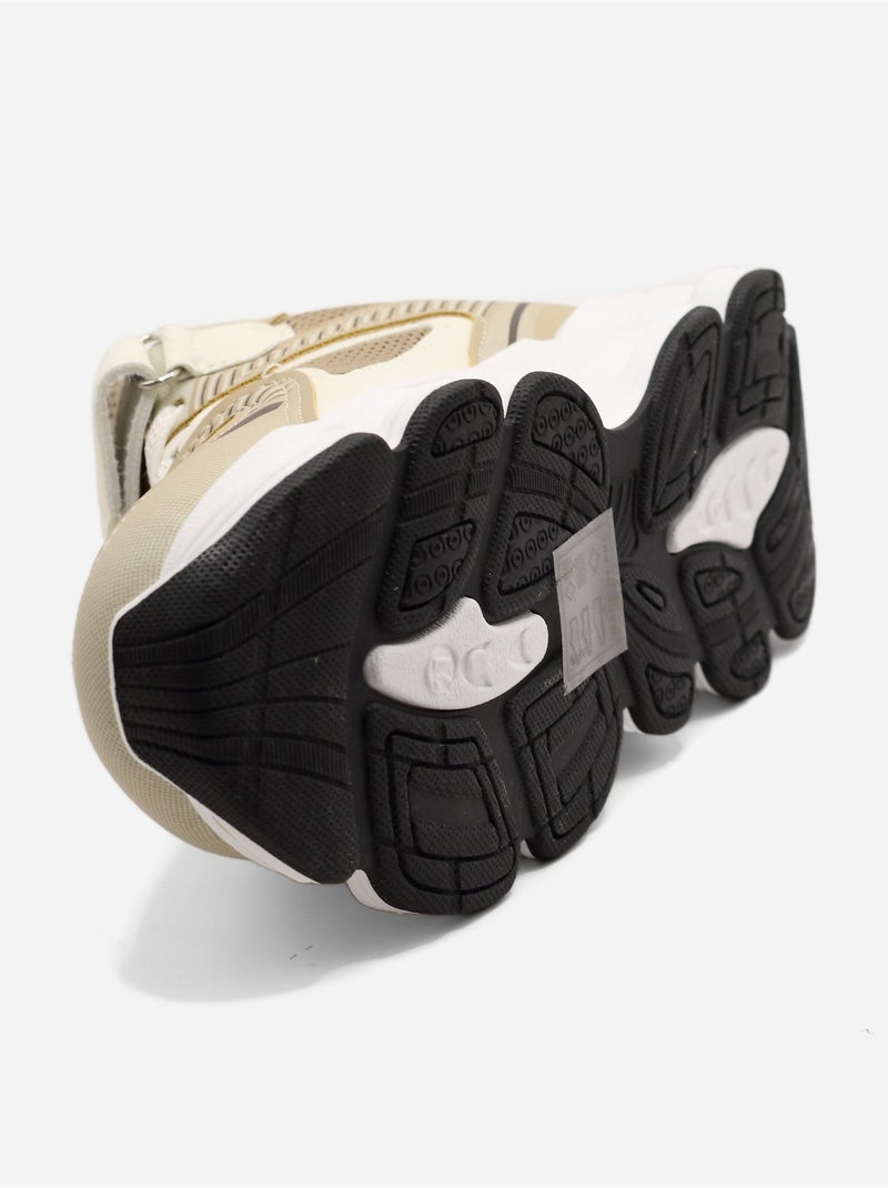 Zapatillas con cordones Crema - Kiabi