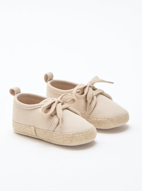 Zapatillas con cordones de tela - Kiabi
