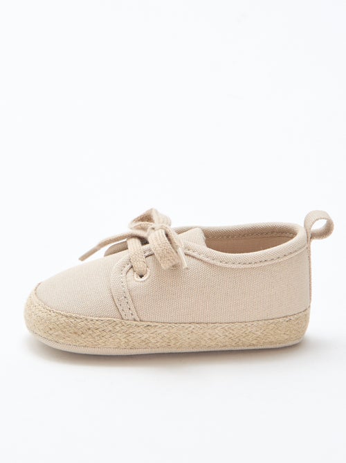 Zapatillas con cordones de tela - Kiabi