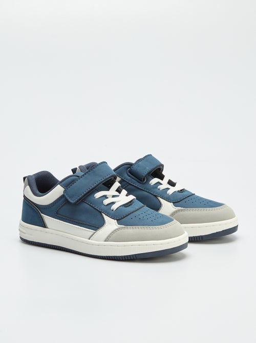Zapatillas con cordones elásticos + velcros - Kiabi