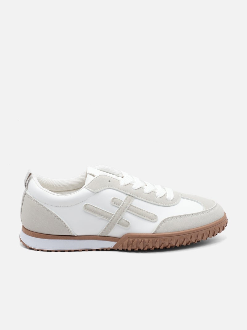 Zapatillas con cordones Gris - Kiabi