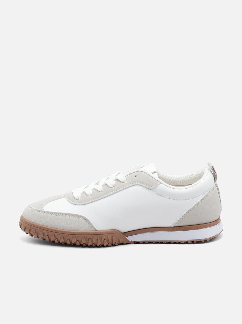 Zapatillas con cordones Gris - Kiabi